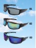 Fashion Sporty Sunglasses W/ Color Frame